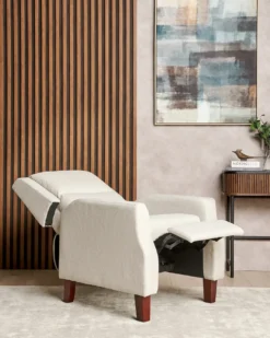 Recliner stol EGERSUND Inkl. fodstøtte Lys Beige