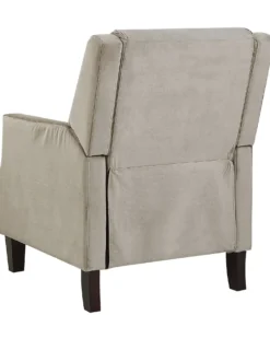 Recliner stol EGERSUND Velour Brungrå