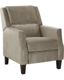 Recliner stol EGERSUND Velour Brungrå