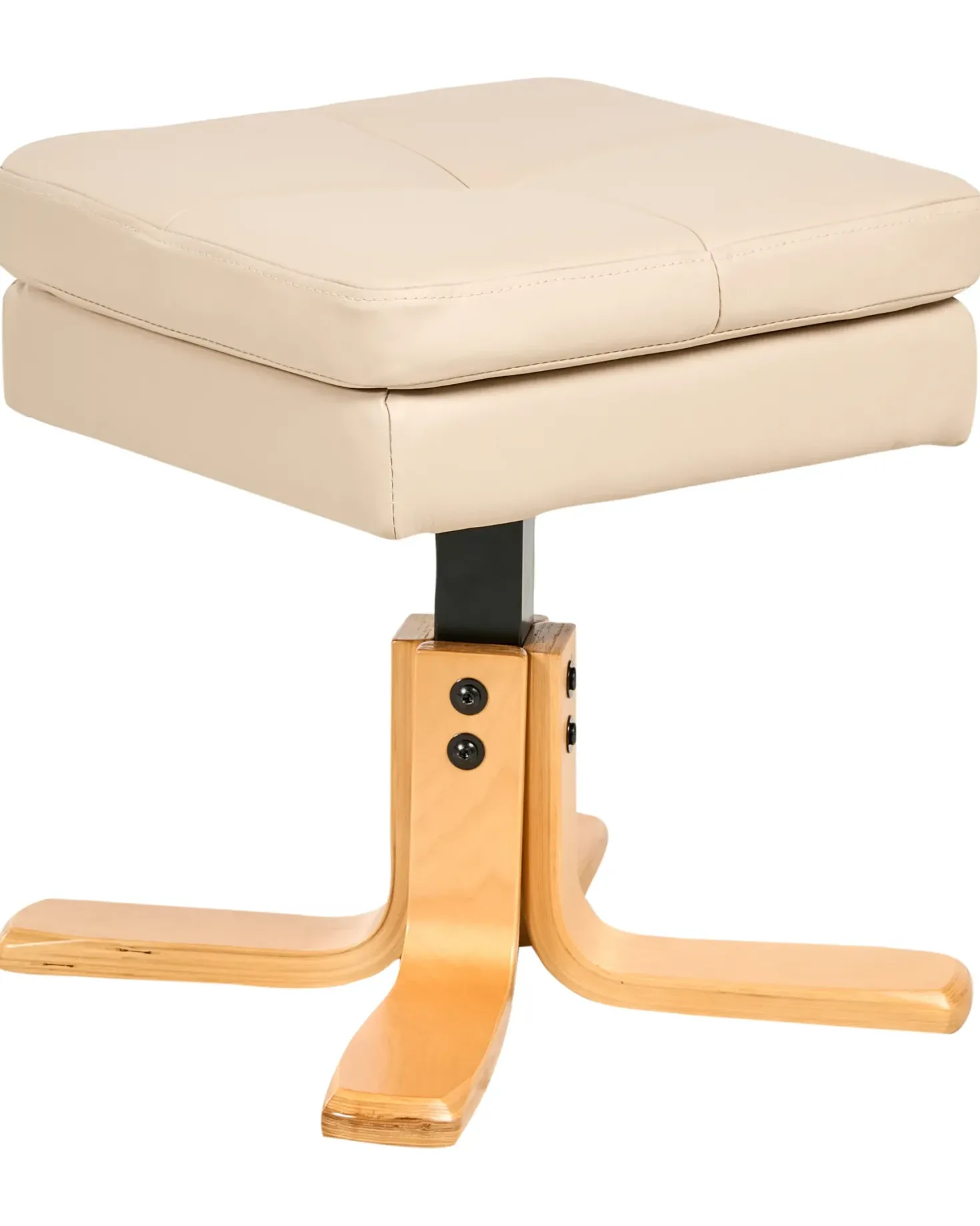 Recliner stol EPSE med fodskammel Kunstlæder Beige