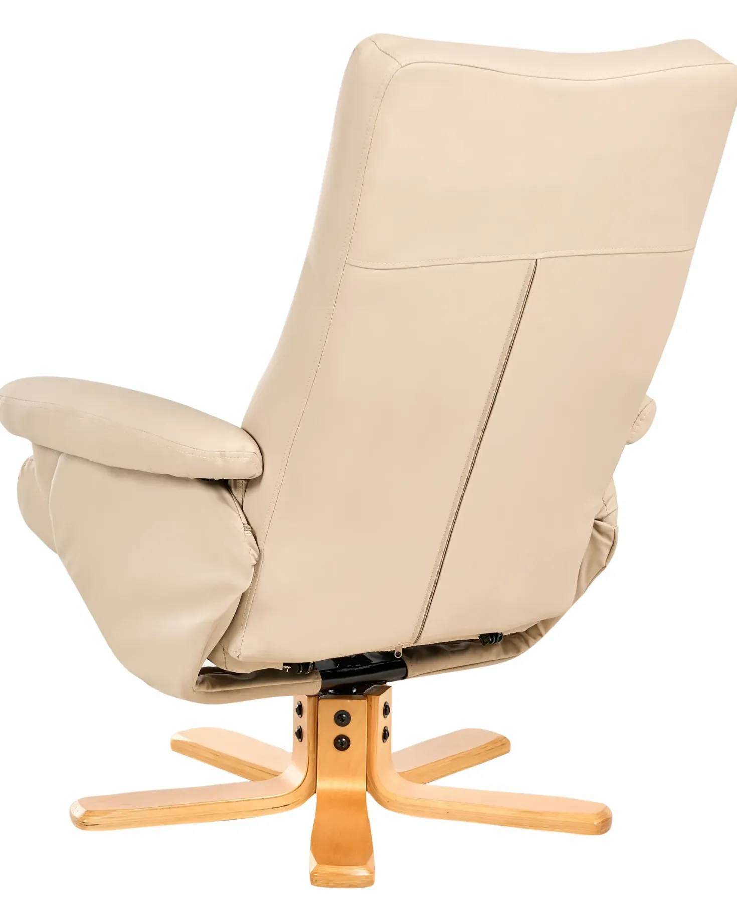 Recliner stol EPSE med fodskammel Kunstlæder Beige