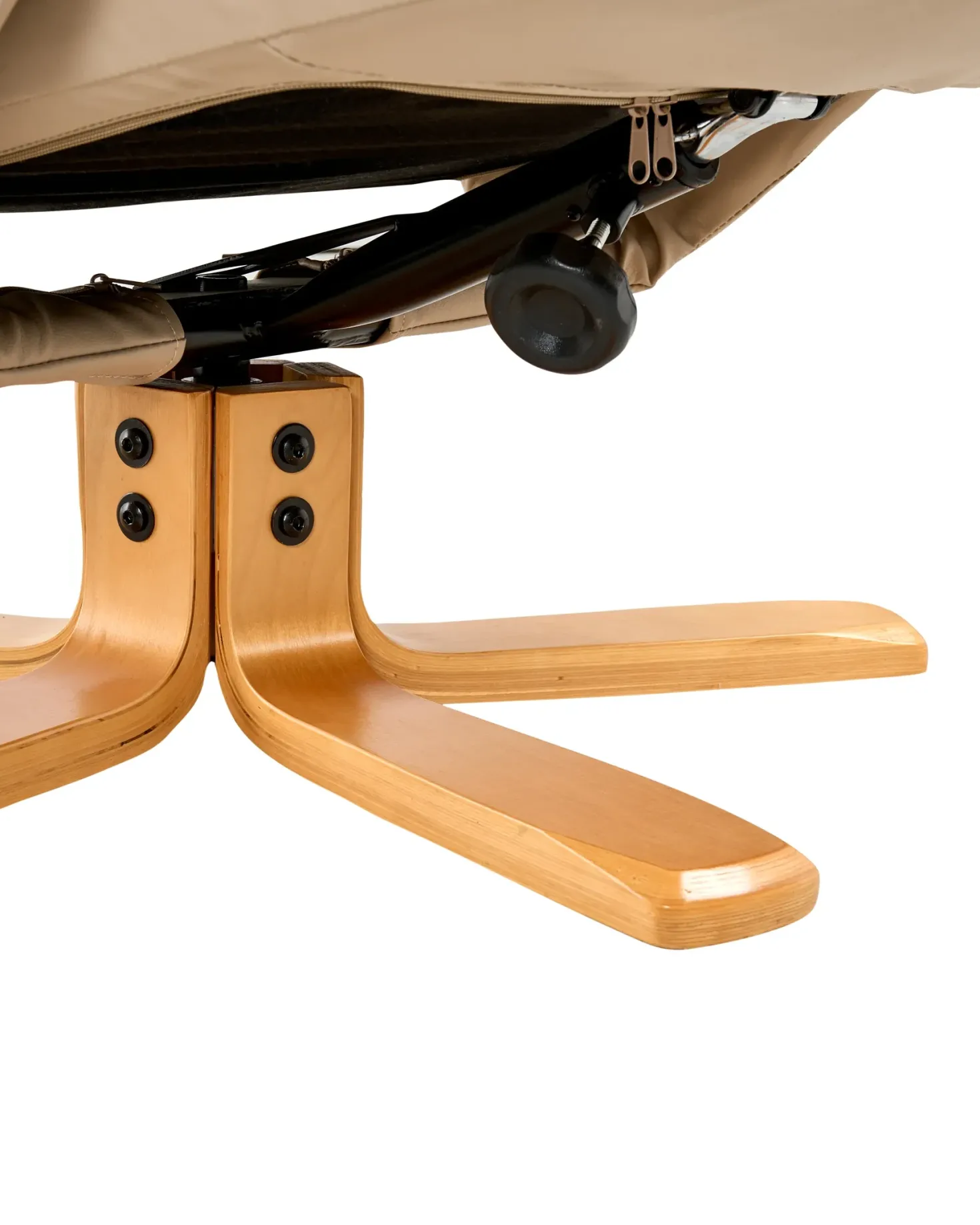 Recliner stol EPSE med fodskammel Kunstlæder Beige