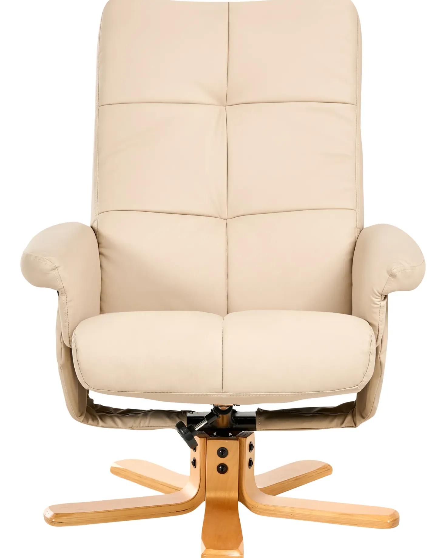 Recliner stol EPSE med fodskammel Kunstlæder Beige