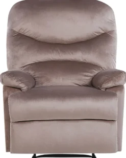 Recliner stol ESLOV Inkl. fodstøtte Velour Brungrå Beige