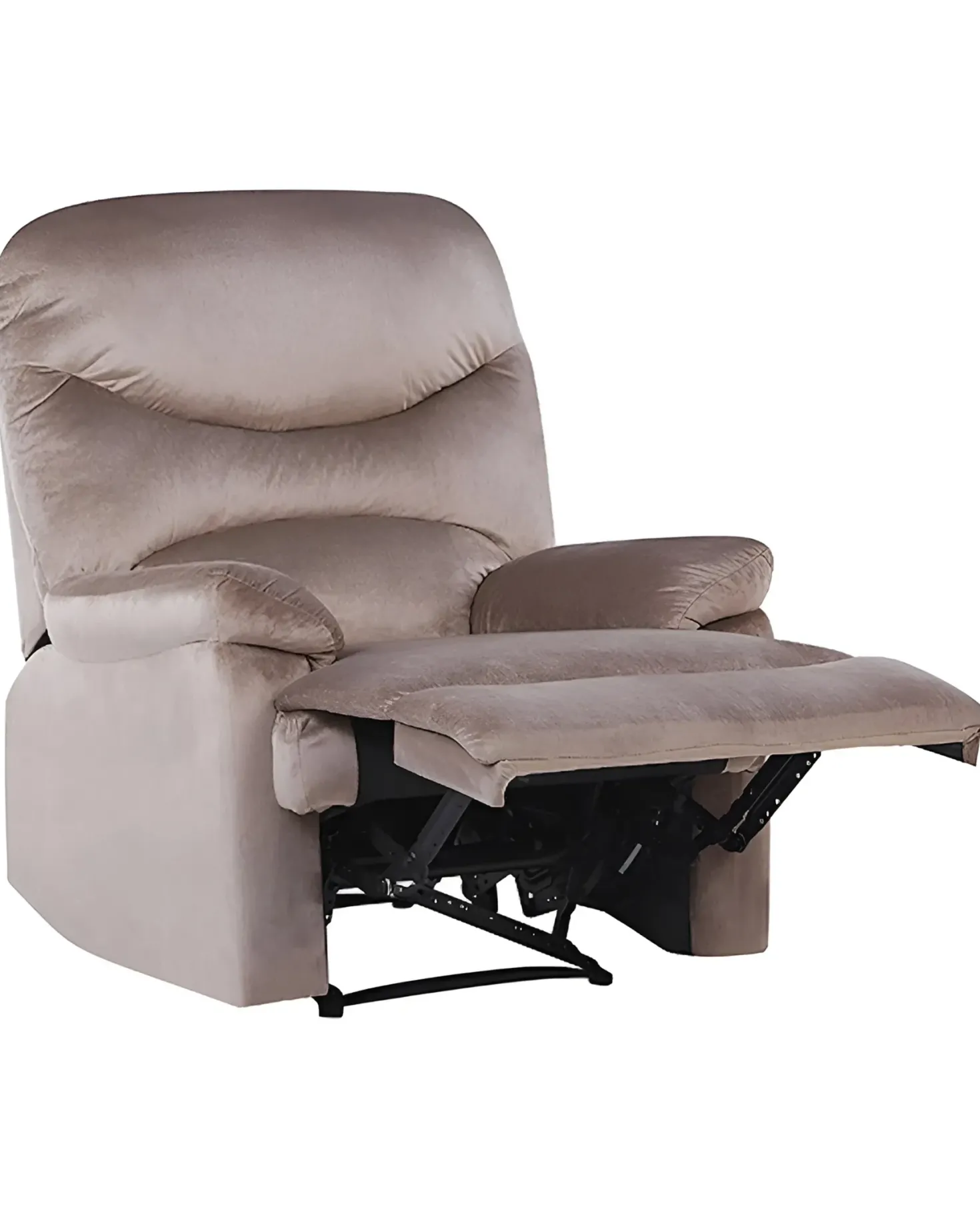 Recliner stol ESLOV Inkl. fodstøtte Velour Brungrå Beige