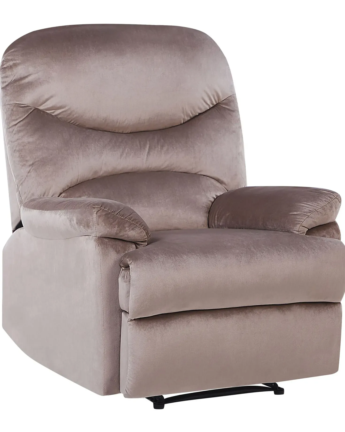Recliner stol ESLOV Inkl. fodstøtte Velour Brungrå Beige