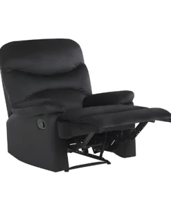Recliner stol ESLOV Inkl. fodstøtte Velour Sort