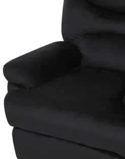Recliner stol ESLOV Inkl. fodstøtte Velour Sort