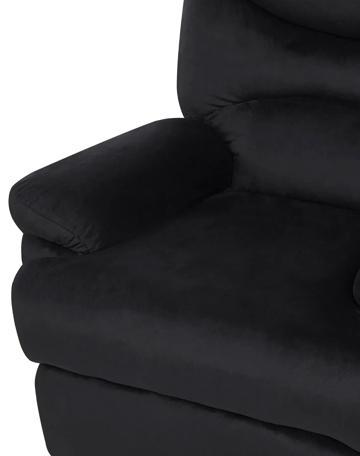 Recliner stol ESLOV Inkl. fodstøtte Velour Sort