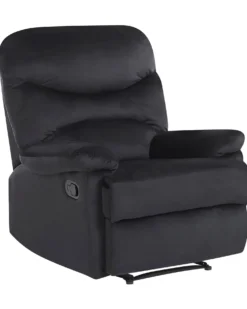 Recliner stol ESLOV Inkl. fodstøtte Velour Sort
