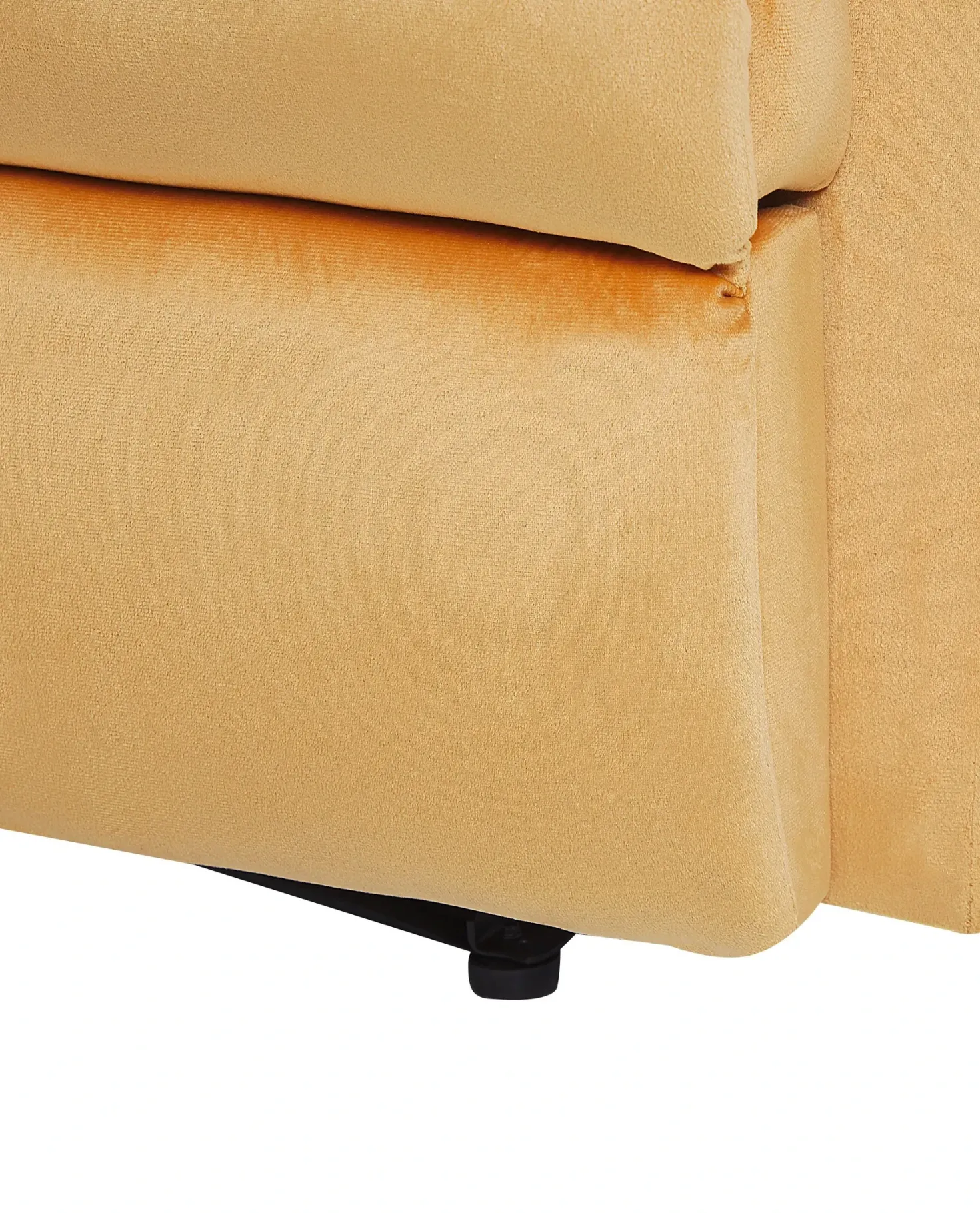 Recliner stol ESLOV Inkl. fodstøtte Velour Sennepsgul