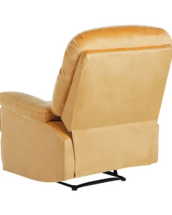 Recliner stol ESLOV Inkl. fodstøtte Velour Sennepsgul
