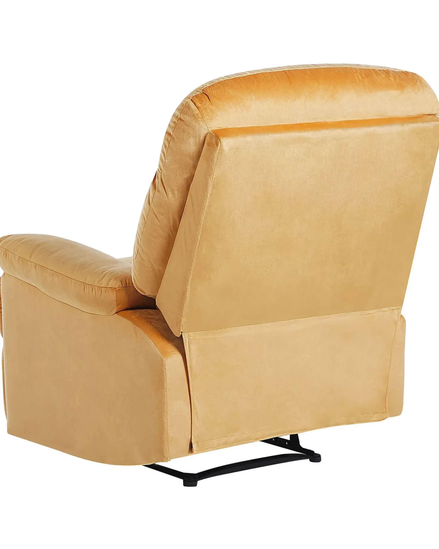 Recliner stol ESLOV Inkl. fodstøtte Velour Sennepsgul