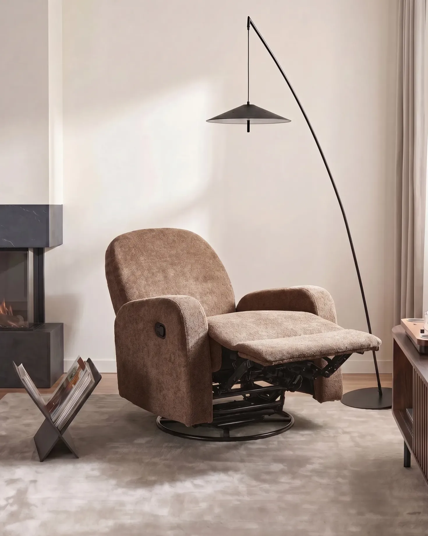 Recliner stol FEBE Brun