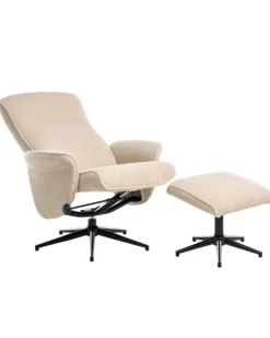 Recliner stol JAPET Boucle Beige