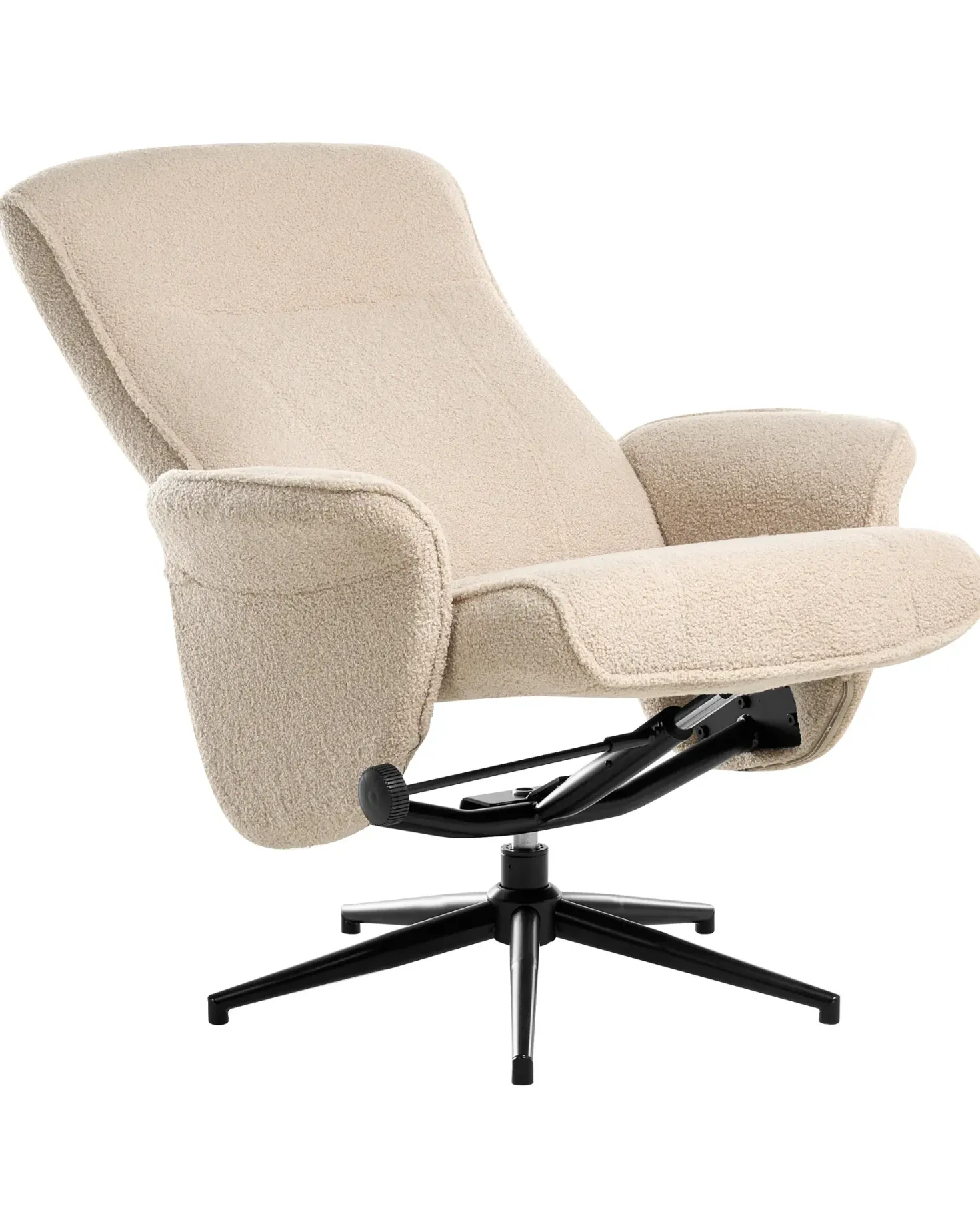 Recliner stol JAPET Boucle Beige