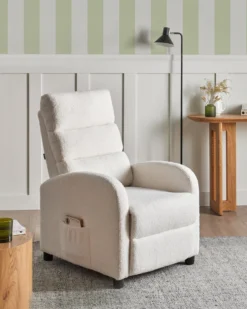 Recliner stol OTUS Boucle Cremehvid