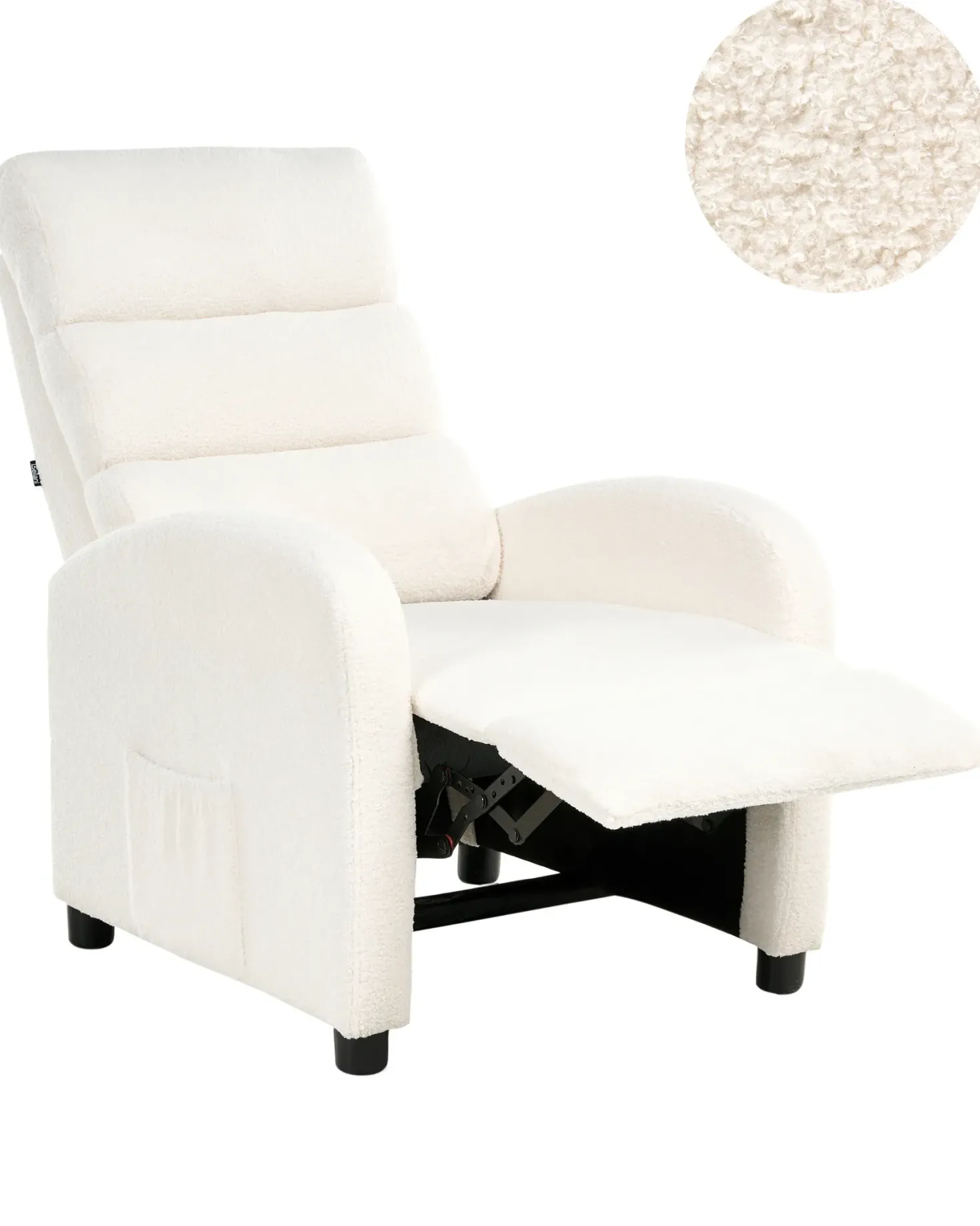 Recliner stol OTUS Boucle Cremehvid