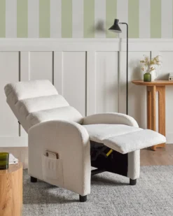 Recliner stol OTUS Boucle Cremehvid