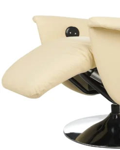 Recliner stol PRIME Inkl. fodstøtte Kunstlæder Lys Beige