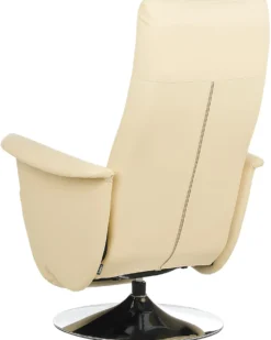 Recliner stol PRIME Inkl. fodstøtte Kunstlæder Lys Beige