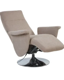 Recliner stol PRIME Inkl. fodstøtte Brungrå