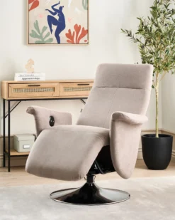 Recliner stol PRIME Inkl. fodstøtte Brungrå