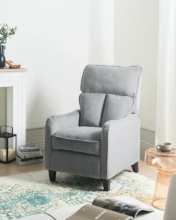 Recliner stol ROYSTON Inkl. fodstøtte Grå