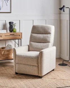 Recliner stol SANDE Inkl. fodstøtte Beige