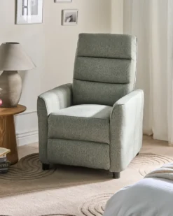 Recliner stol SANDE Inkl. fodstøtte Lysegrøn