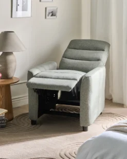 Recliner stol SANDE Inkl. fodstøtte Lysegrøn