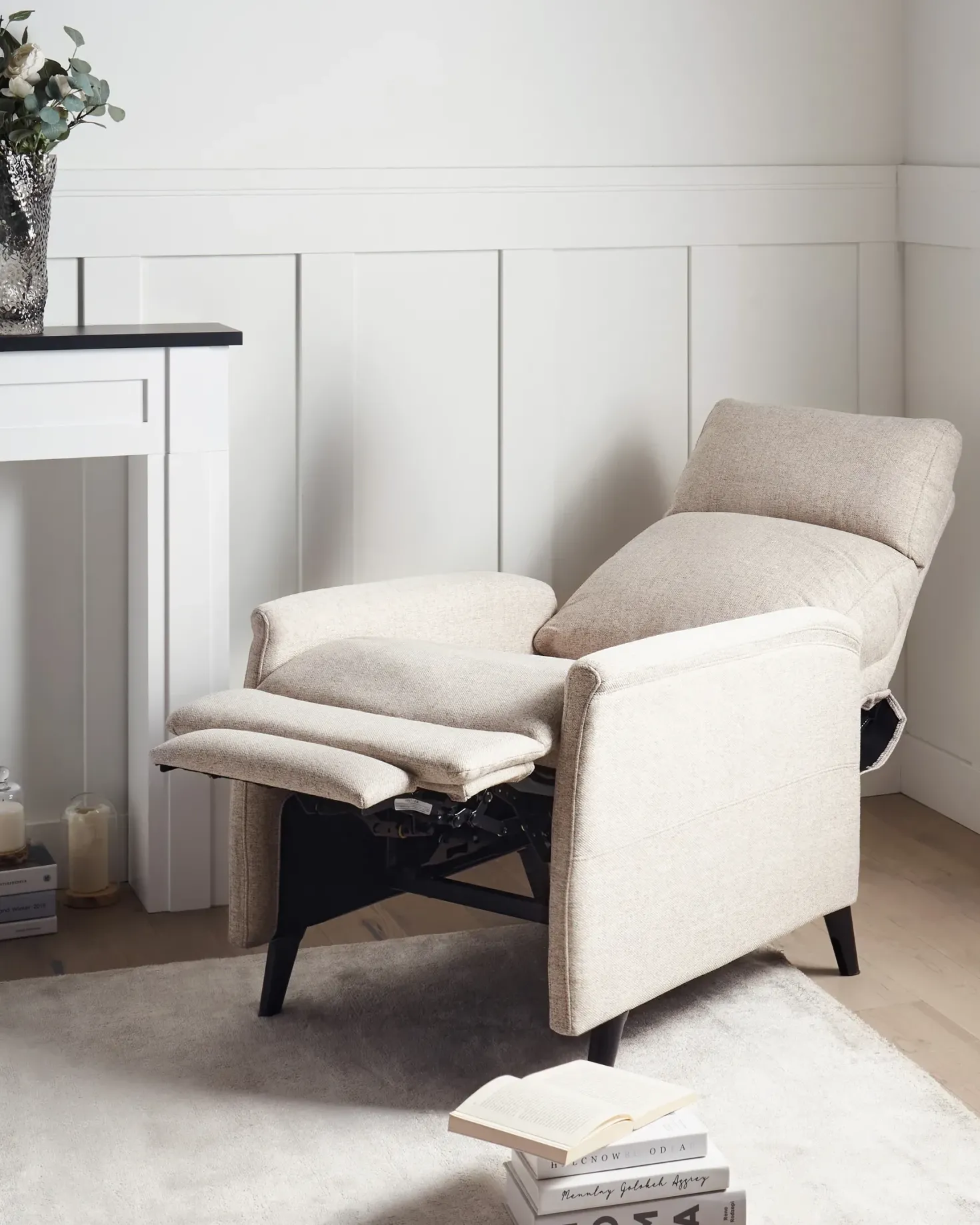 Recliner stol SELVIK Inkl. fodstøtte Beige