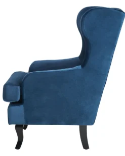 Øreklapstol ALTA Velour Mørkeblå
