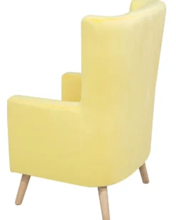 Øreklapstol ONEIDA Velour Gul