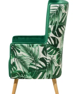 Øreklapstol ONEIDA Velour Mørkegrøn