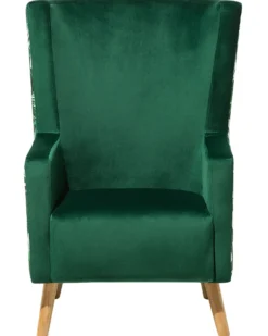 Øreklapstol ONEIDA Velour Mørkegrøn