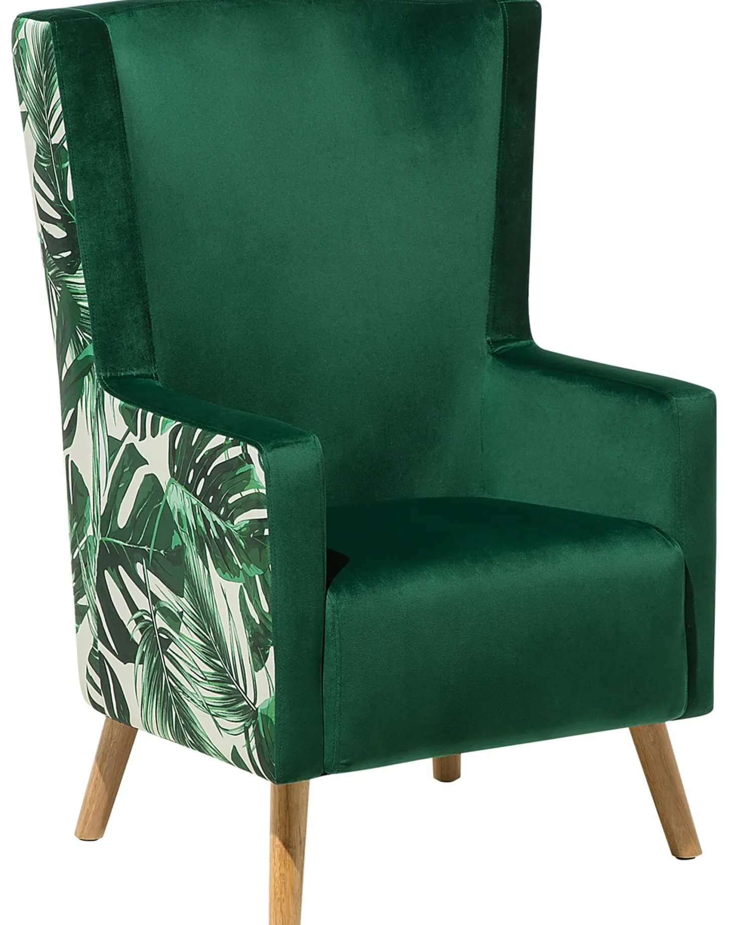 Øreklapstol ONEIDA Velour Mørkegrøn
