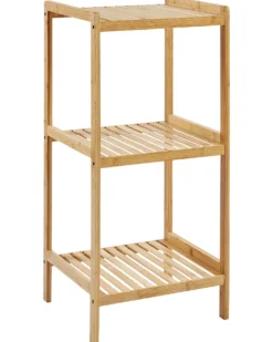 Reol BAXLEY Bambus Lysebrun