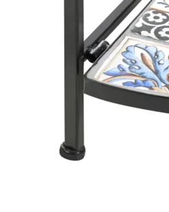 Reol FAVARA Metal 128 cm 43 cm Sort