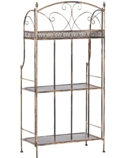 Reol VILLADOSE Metal 117 cm 60 cm Sort