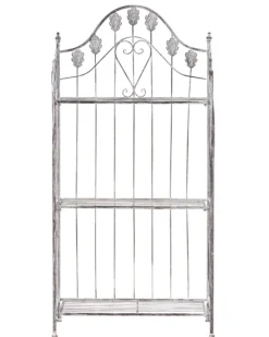 Reol VISANO Metal 123 cm 59 cm Grå
