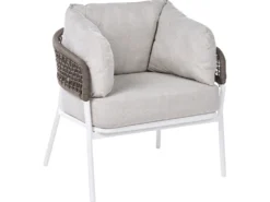 ROBELLA 7 personers havesofasæt Beige med sofabord