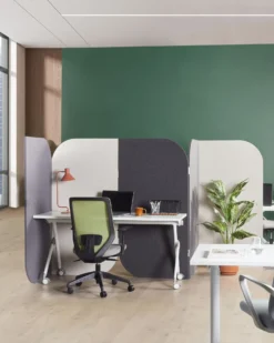 Rumdeler til kontor SHADY 400 x 160 cm Grå