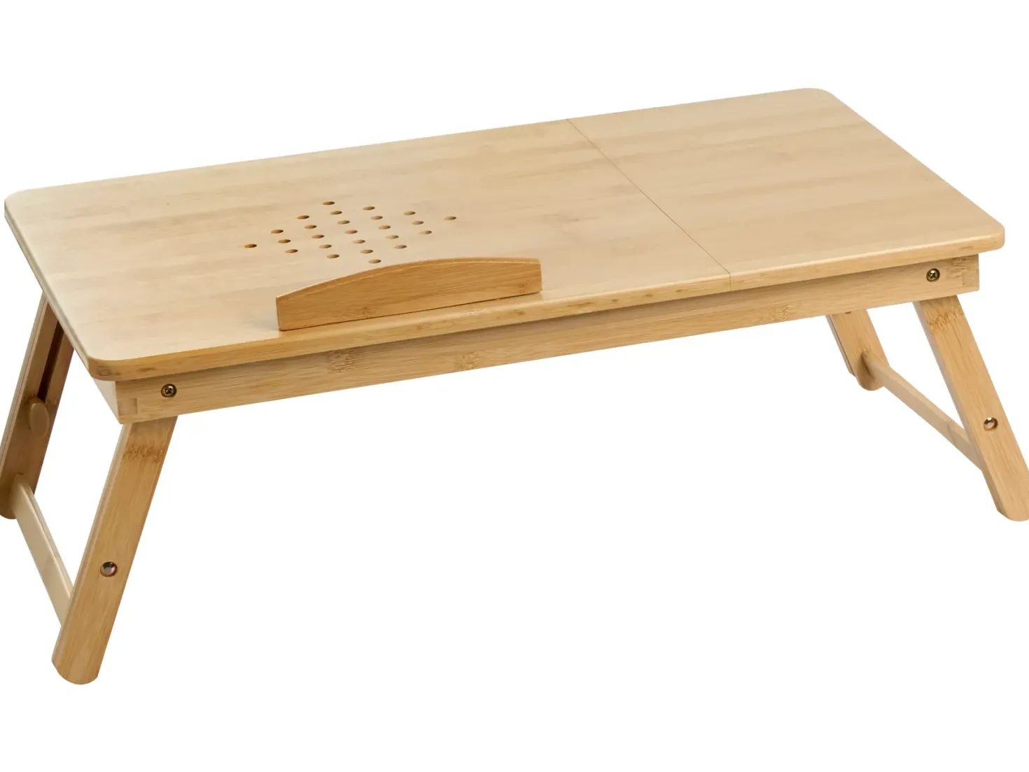 Sammenklappelig bord til bærbar computer ORGE Lysebrun 57 cm 35 cm