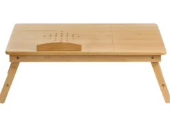 Sammenklappelig bord til bærbar computer ORGE Lysebrun 57 cm 35 cm