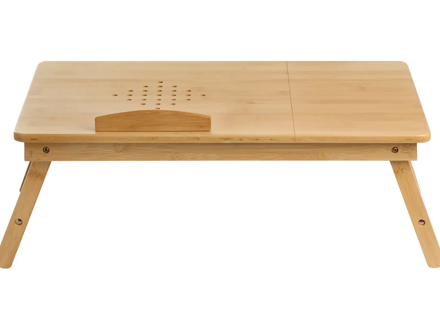 Sammenklappelig bord til bærbar computer ORGE Lysebrun 57 cm 35 cm