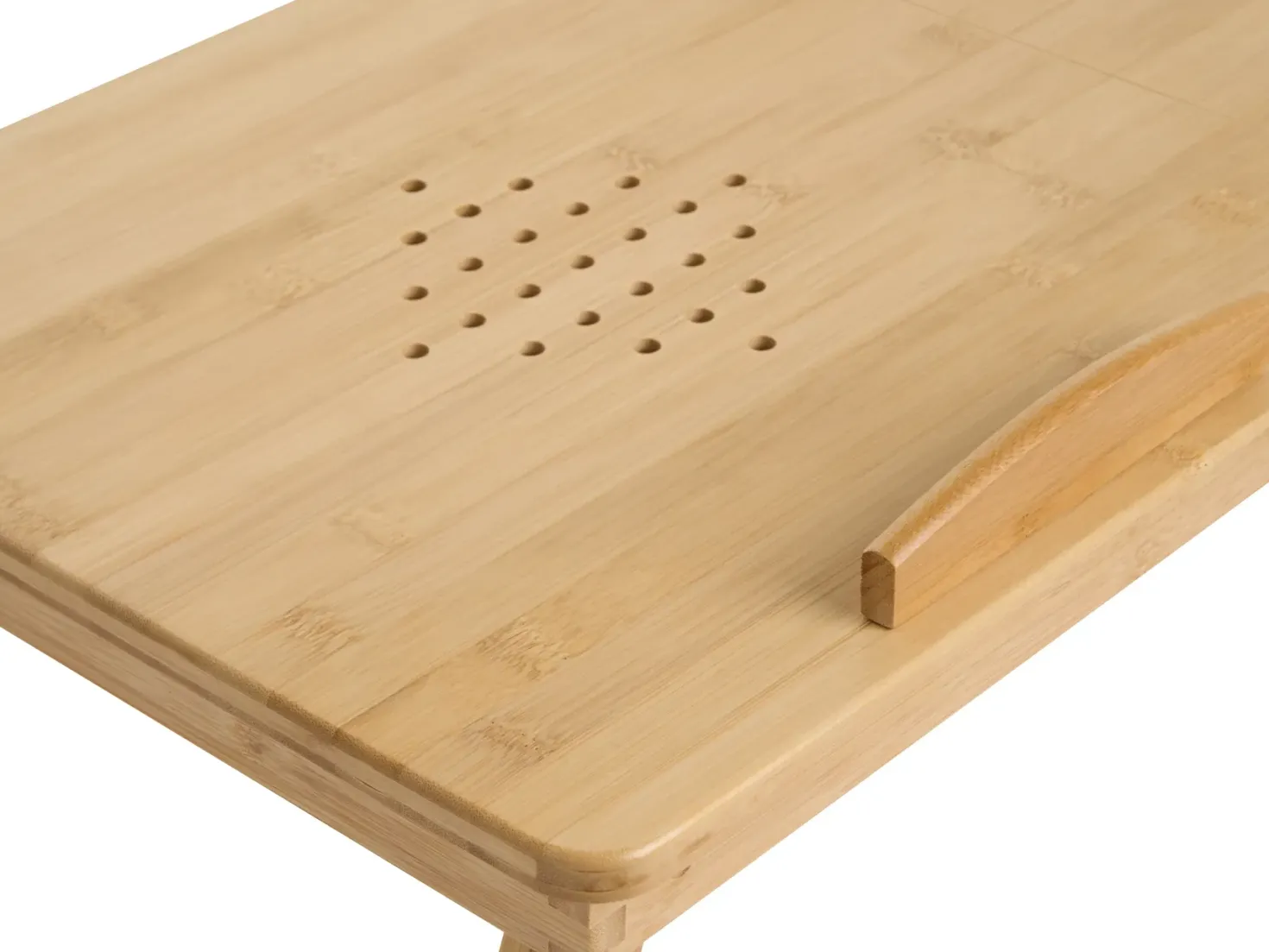 Sammenklappelig bord til bærbar computer ORGE Lysebrun 57 cm 35 cm