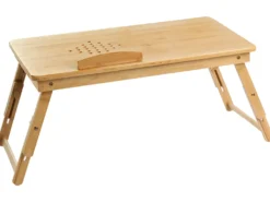 Sammenklappelig bord til bærbar computer ORGE Lysebrun 57 cm 35 cm