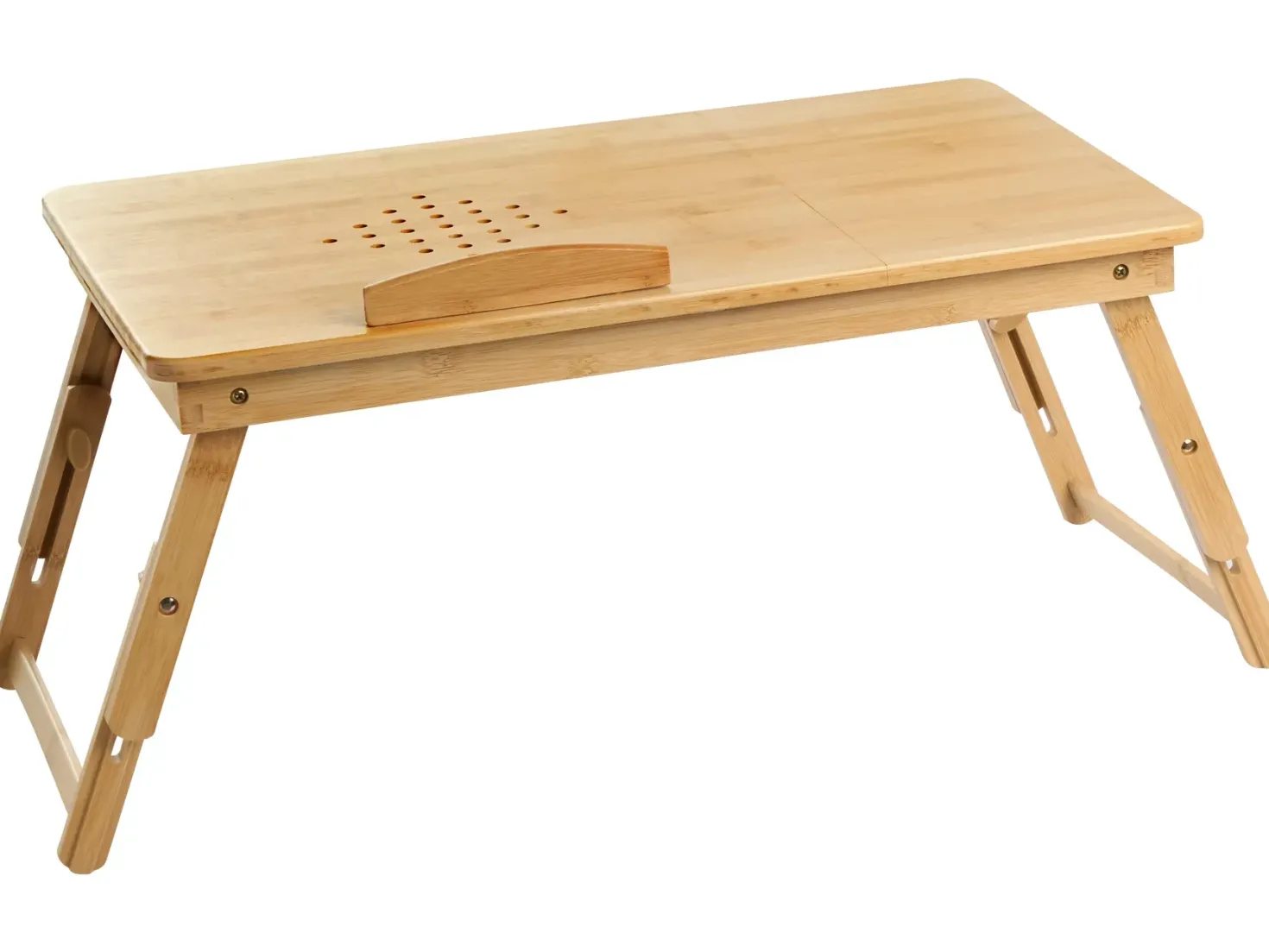 Sammenklappelig bord til bærbar computer ORGE Lysebrun 57 cm 35 cm