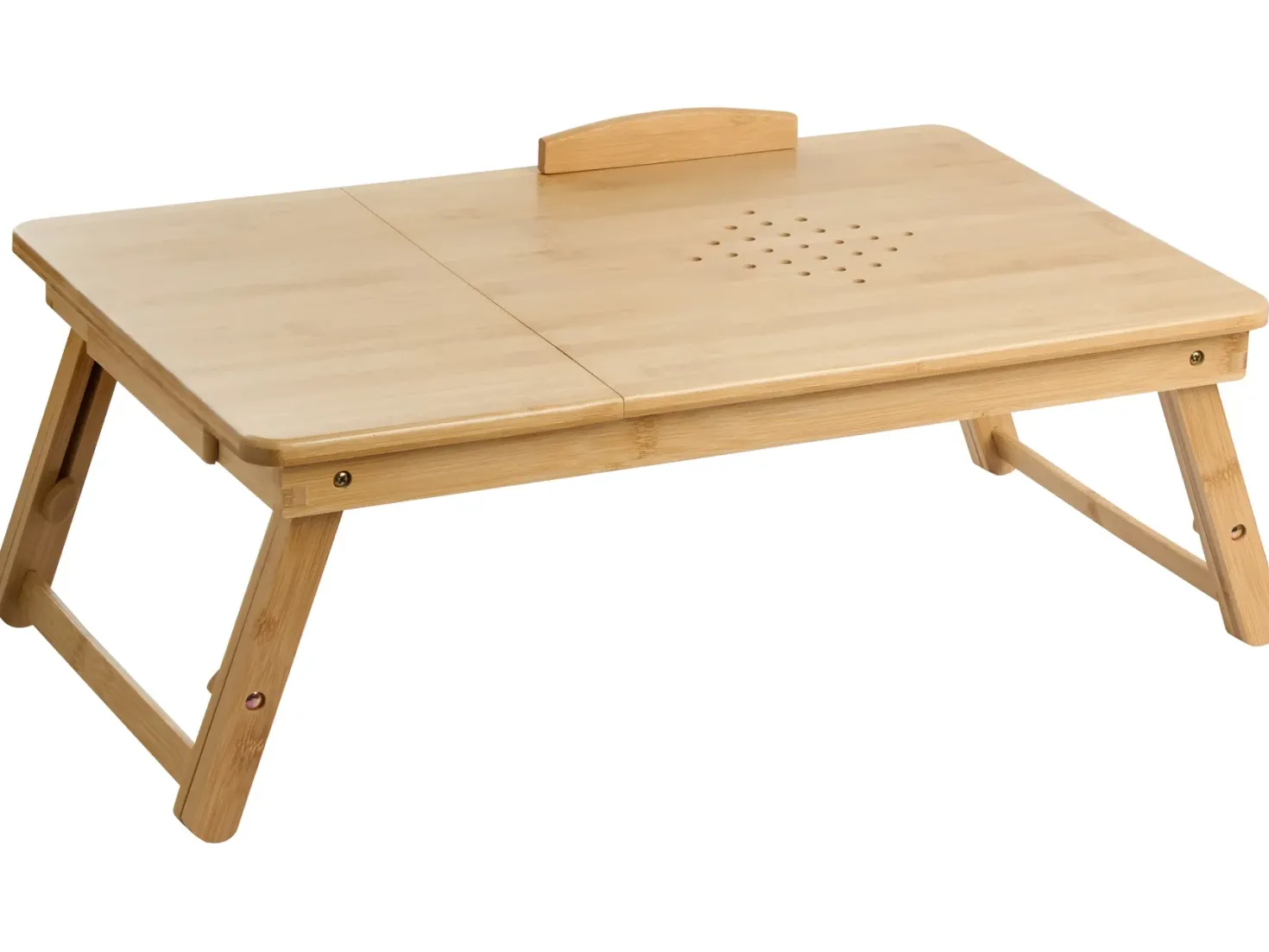 Sammenklappelig bord til bærbar computer ORGE Lysebrun 57 cm 35 cm